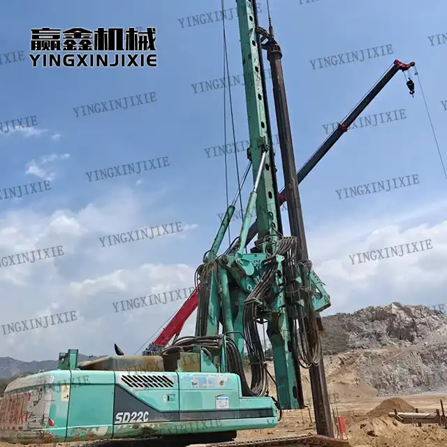 Rotary drilling rig JINT SD22 Precise alignment with holes